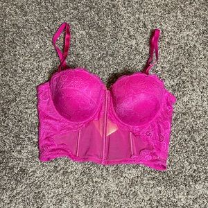 NWT Baby Phat Pink Lace Bustier